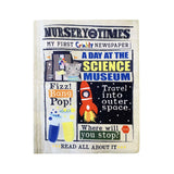 Image of Crinkly Cloth Baby's First newspaper with the title 'A day at the Science Museum'