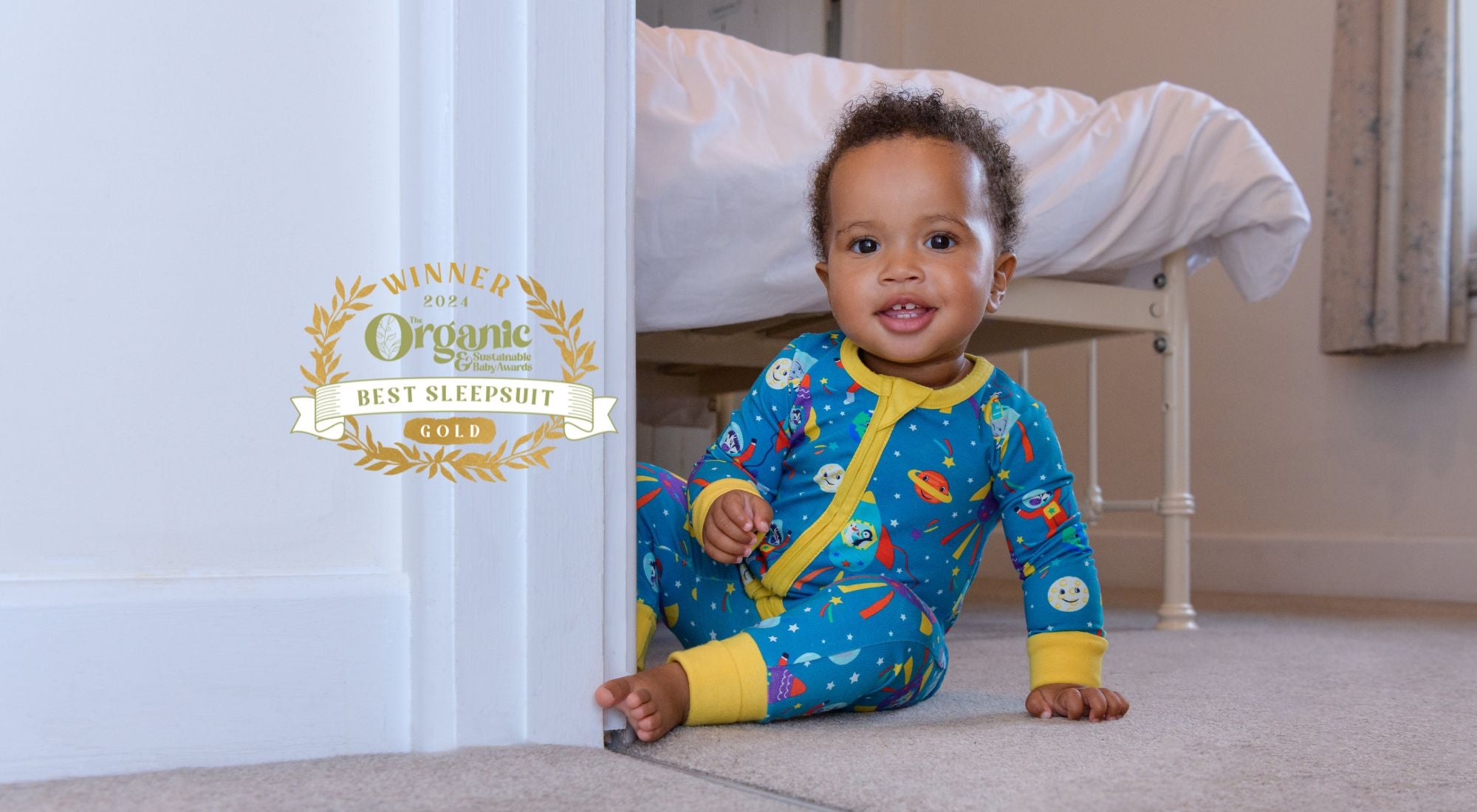 Award-Winning Organic Cotton Sleepsuit by Ducky Zebra
