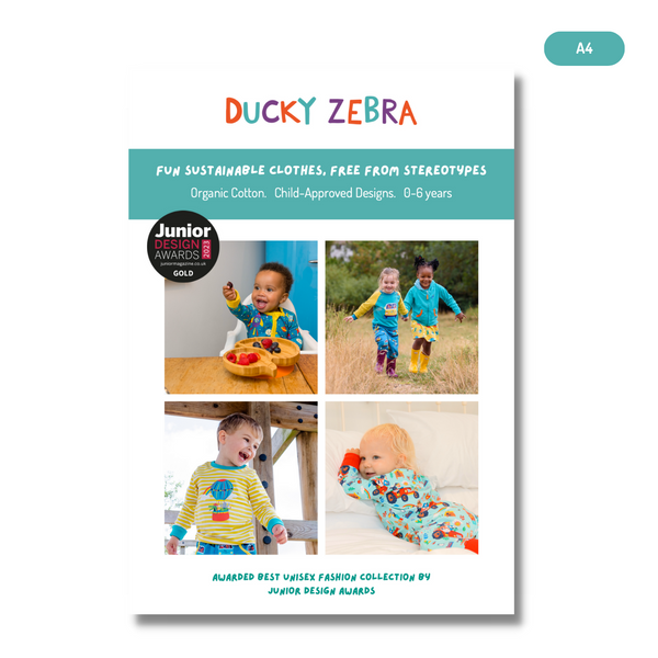 A4 Ducky Zebra Poster