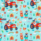 Organic Cotton Kids' Pyjamas with Fun Farmyard Print