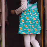 Organic Cotton Rainbow Print Sleeveless Dress with Pockets