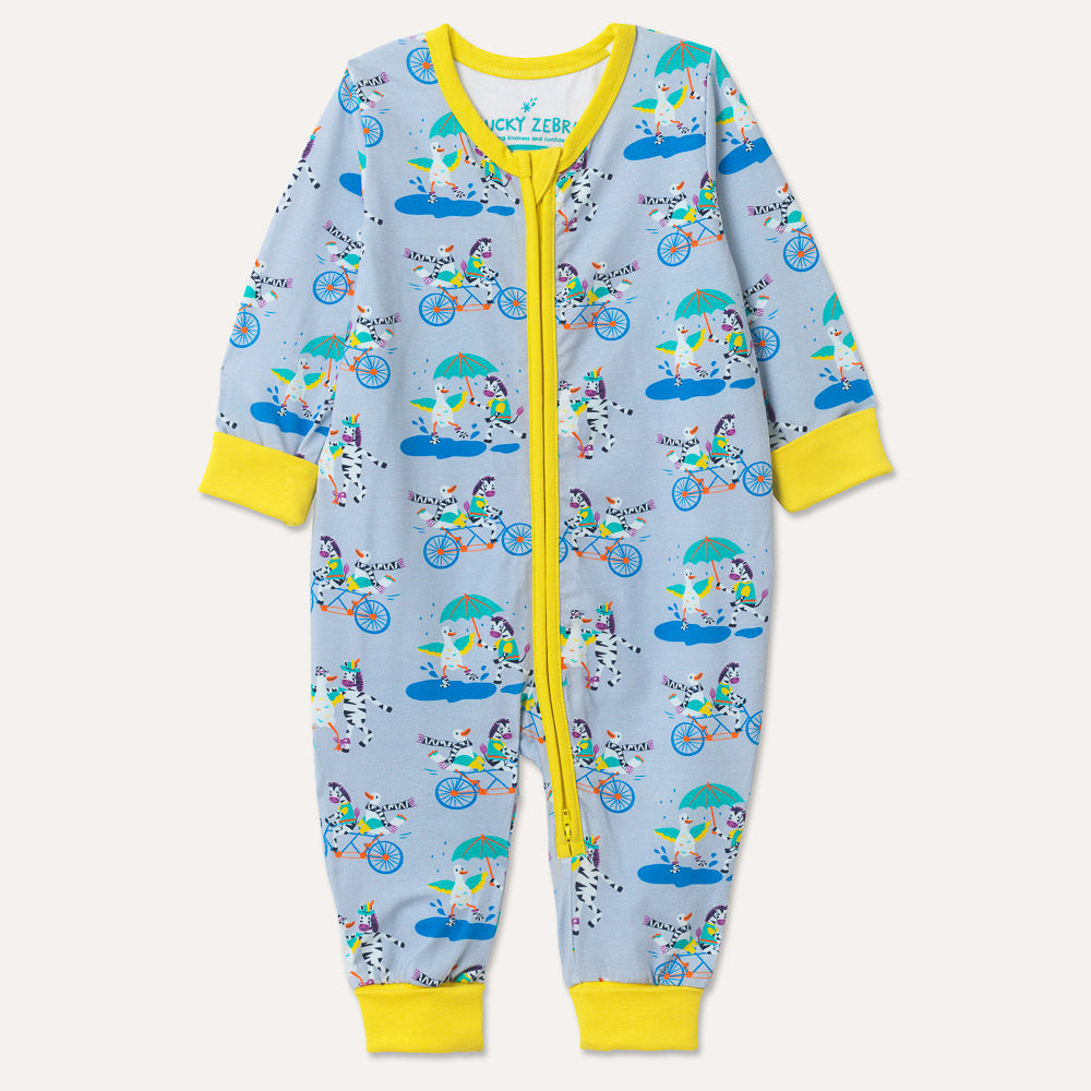 Ducky Zebra Colourful Organic Baby Clothes Rompers and Dungarees